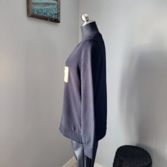 Alison Sheri Organic Cotton Sequined Sweatshirt Size Small - Picture 9 of 13